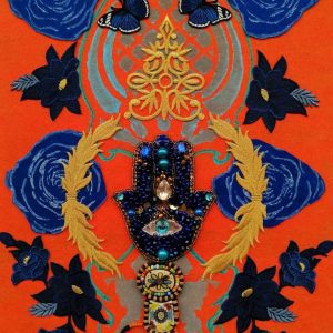 Coeurs sacrés Relique Talisman, oeuvre réalisée par Aurellll'Art artiste plasticienne La Réunion