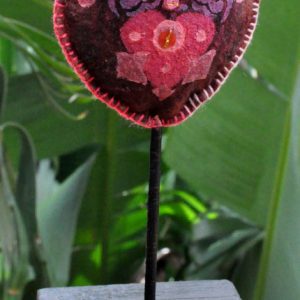 Coeur sacre sur pied oeuvre réalisée par Aurellll'art à La Réunion